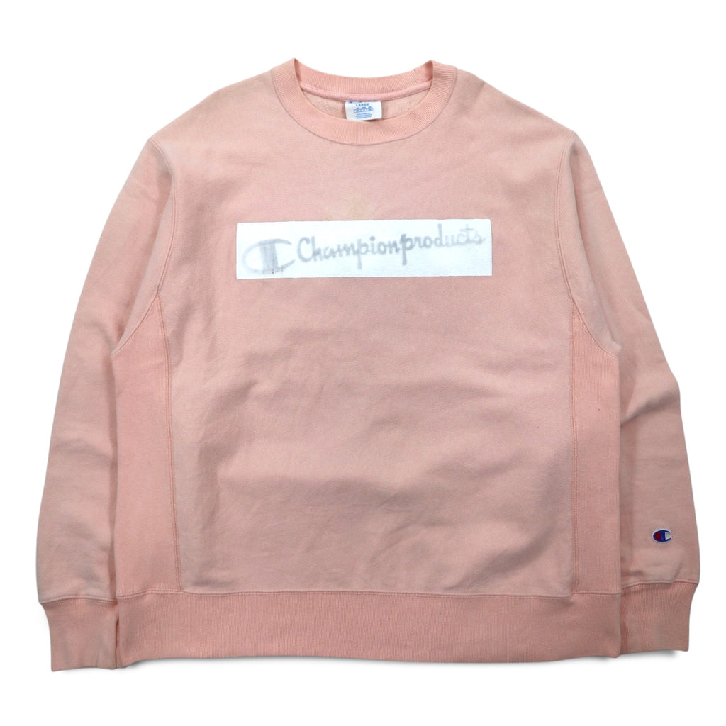 Champion Reverse Weave Sweatshirt, 2XL, Pink, Blue Single Tag, Reprint, Made in Honduras