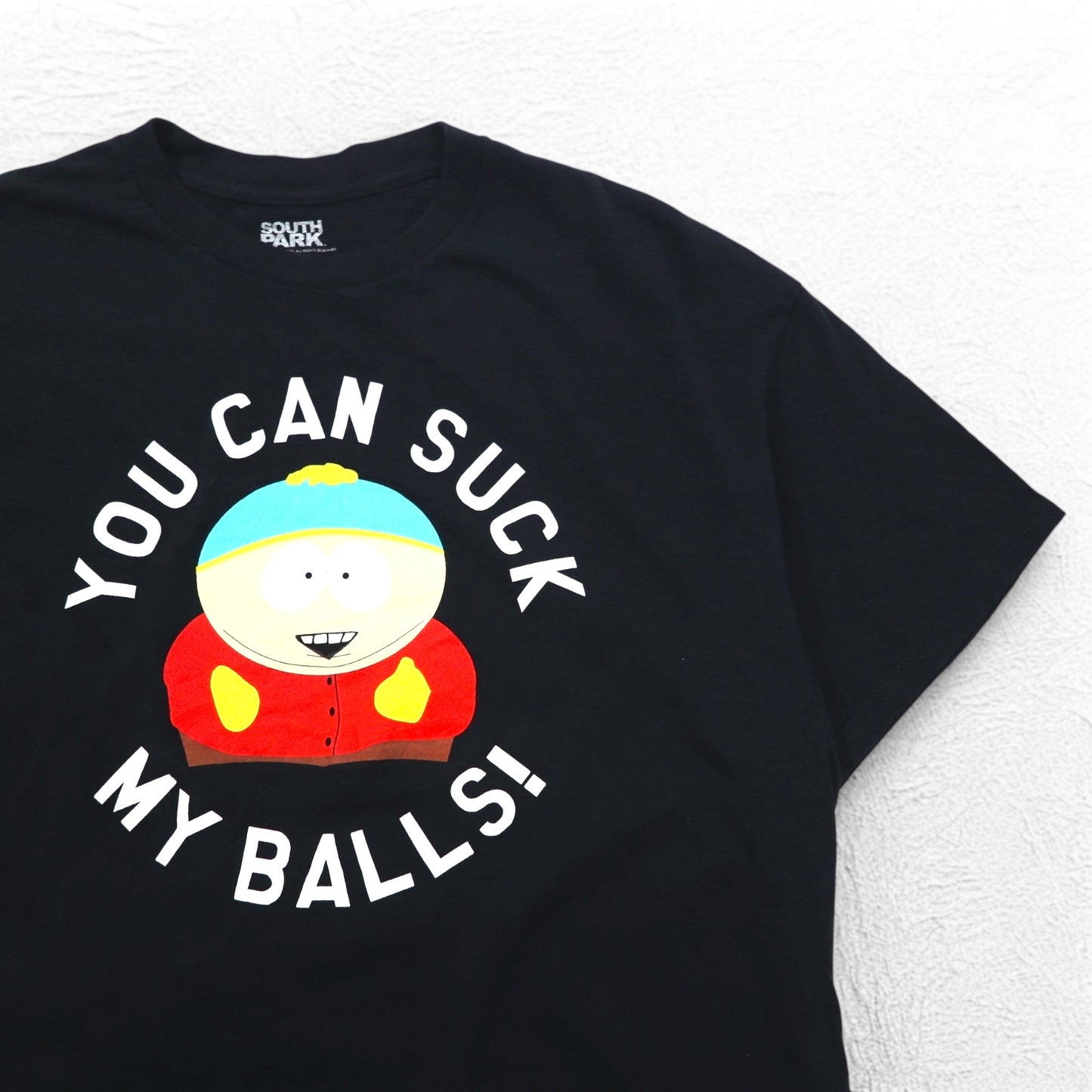 SOUTH PARK South Park Anime Character Print T-Shirt XL Black YOU CAN SUCK MY BALLS Made in Nicaragua