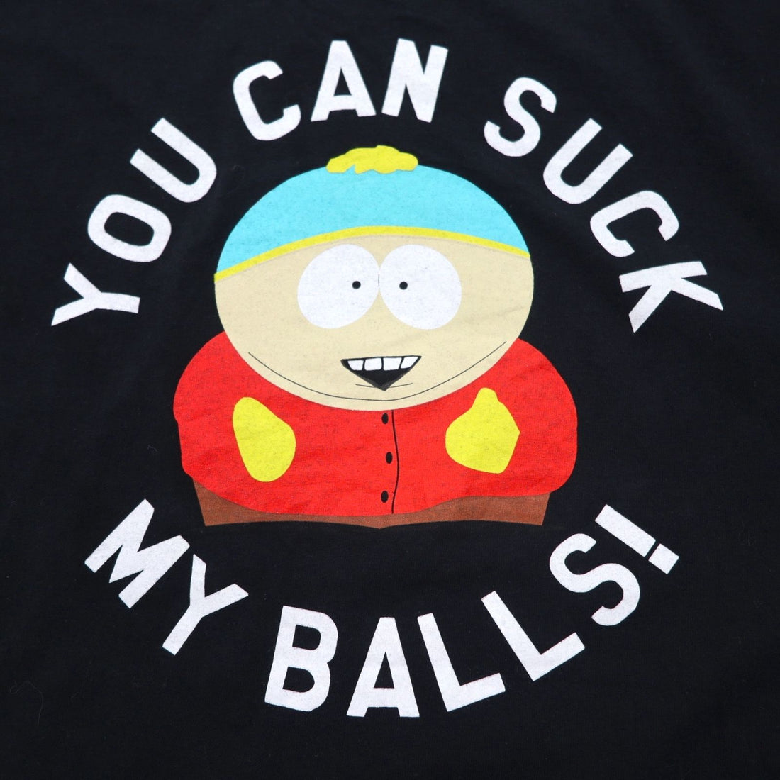 SOUTH PARK サウスパーク アニメ キャラクター プリント Tシャツ XL ブラック YOU CAN SUCK MY BALLS ニカラグア製