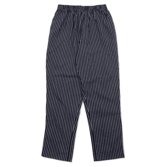 日本然リトテ-古着オンライン-premium uniforms シェフパンツ イージーパンツ M ブラック ストライプ ポリエステル コットン Chefs Choice-premium uniforms Chef Pants Easy Pants M Black Striped Polyester Cotton Chefs Choice