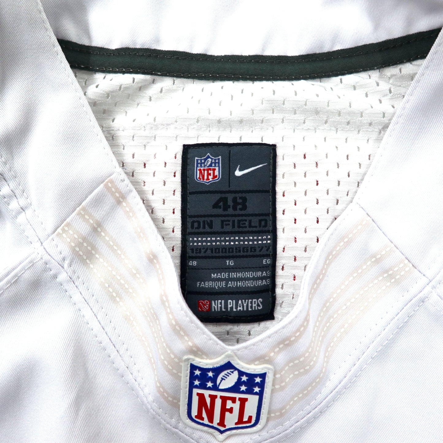 NIKE NFL ゲームシャツ 48 ホワイト ポリエステル ナンバリング