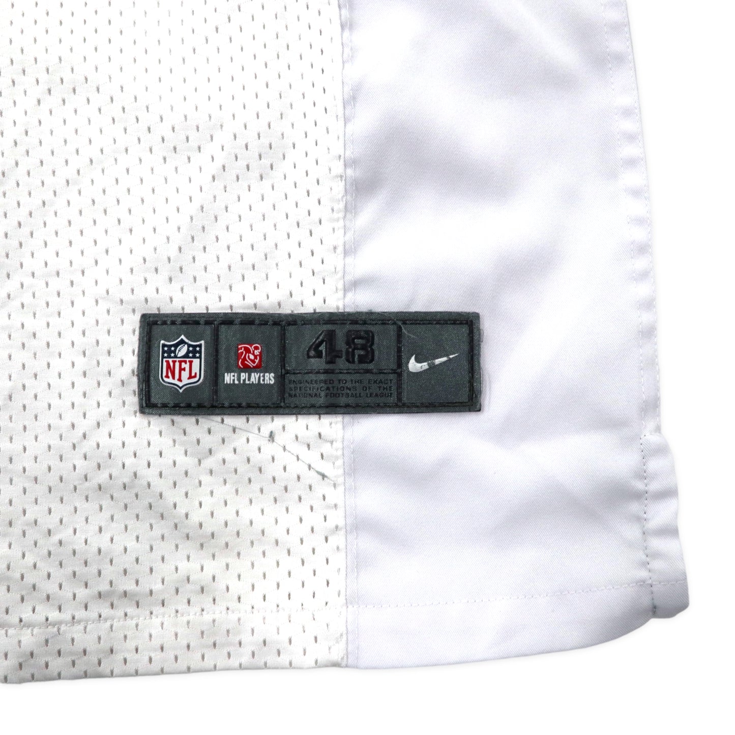 NIKE NFL ゲームシャツ 48 ホワイト ポリエステル ナンバリング