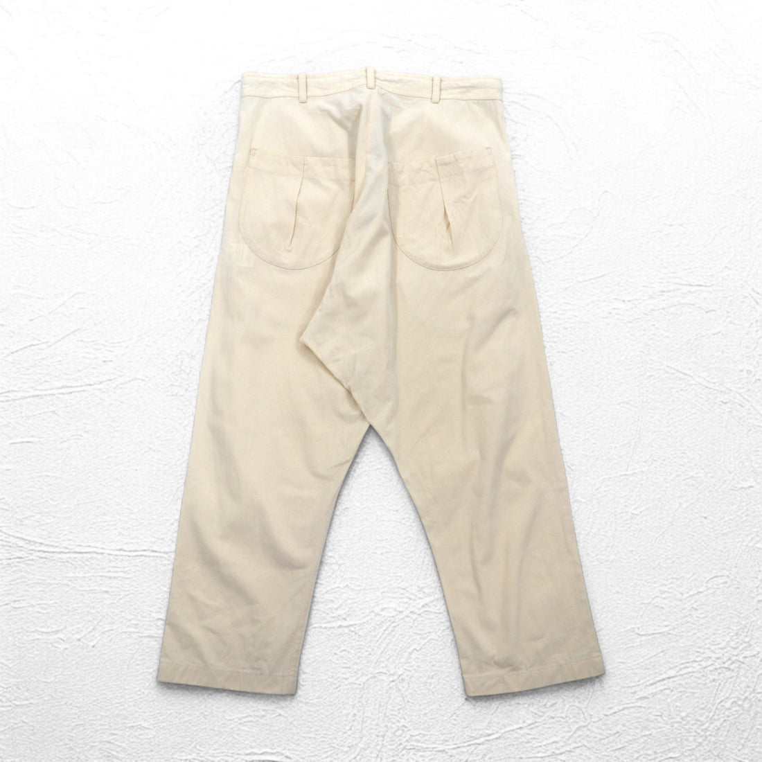 O project wide sarouel pants REGULAR FIT TROUSERS trousers S cotton beige made in Japan