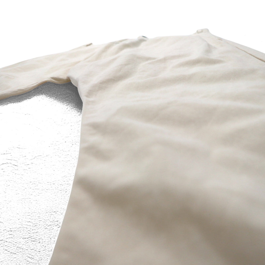 O project wide sarouel pants REGULAR FIT TROUSERS trousers S cotton beige made in Japan