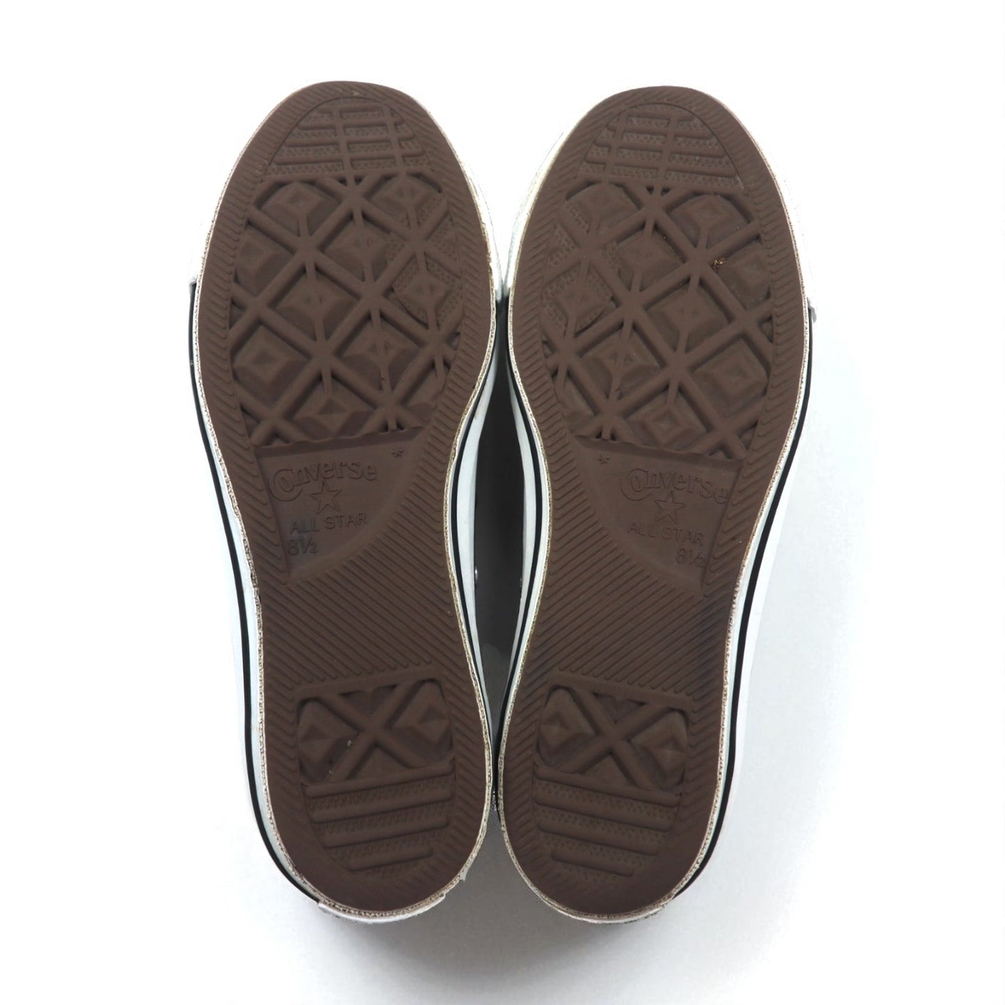 CONVERSE Leather All Star OX Sneakers, Size 27cm, Black, 1B906