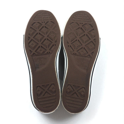 CONVERSE Leather All Star OX Sneakers, Size 27cm, Black, 1B906