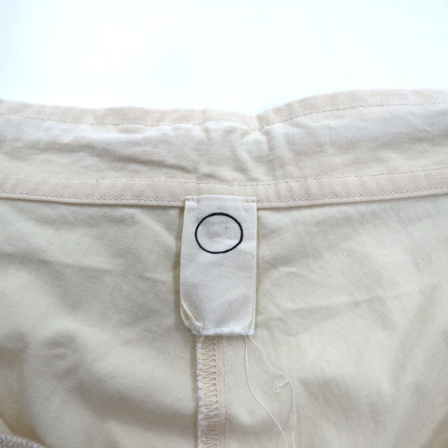 O project ワイド サルエル パンツ REGULAR FIT TROUSERS トラウザーズ S コットン ベージュ 日本製