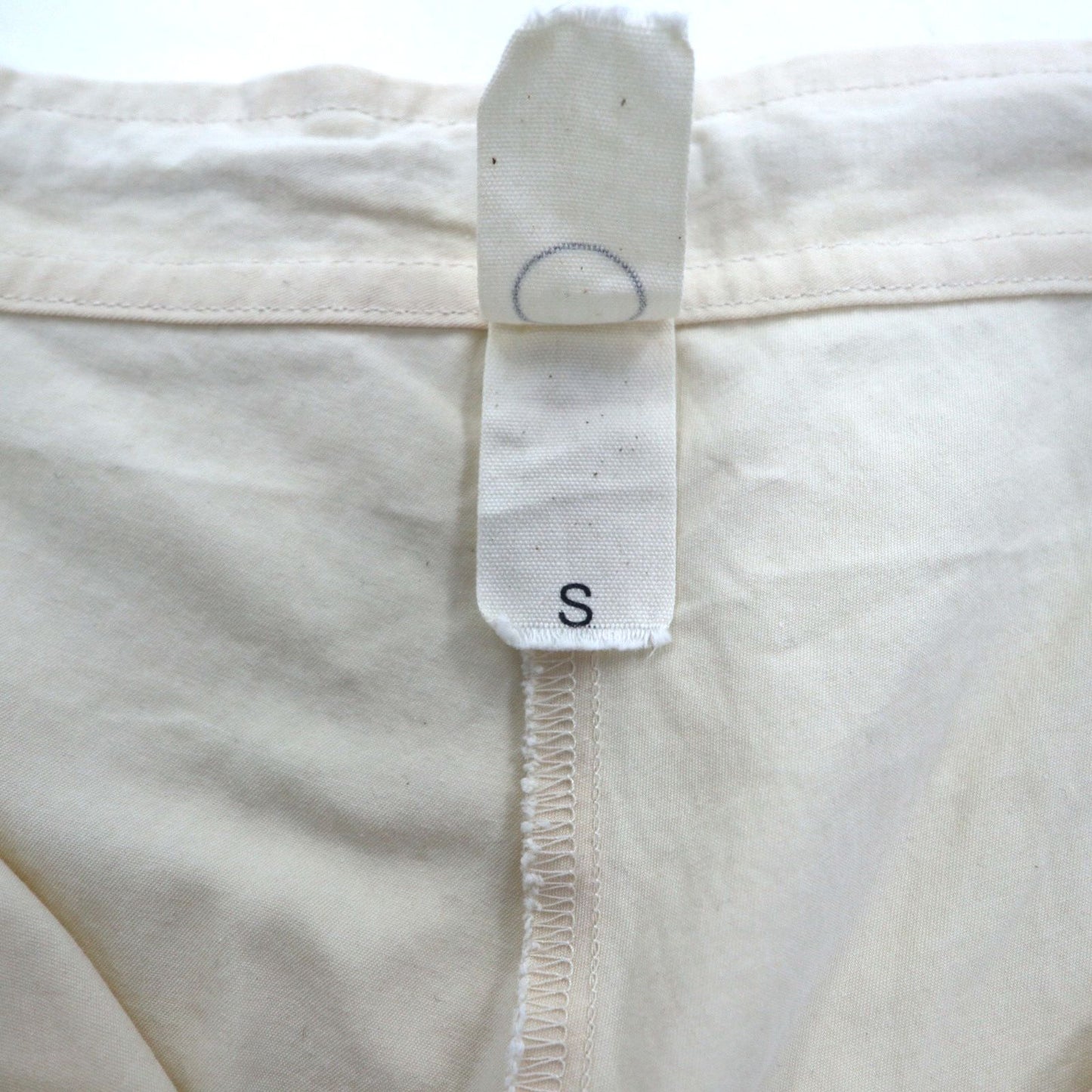 O project ワイド サルエル パンツ REGULAR FIT TROUSERS トラウザーズ S コットン ベージュ 日本製