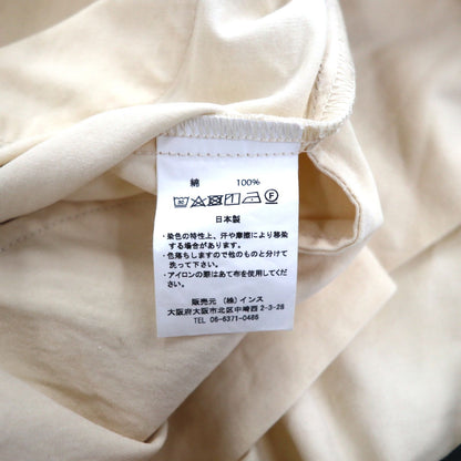 O project ワイド サルエル パンツ REGULAR FIT TROUSERS トラウザーズ S コットン ベージュ 日本製