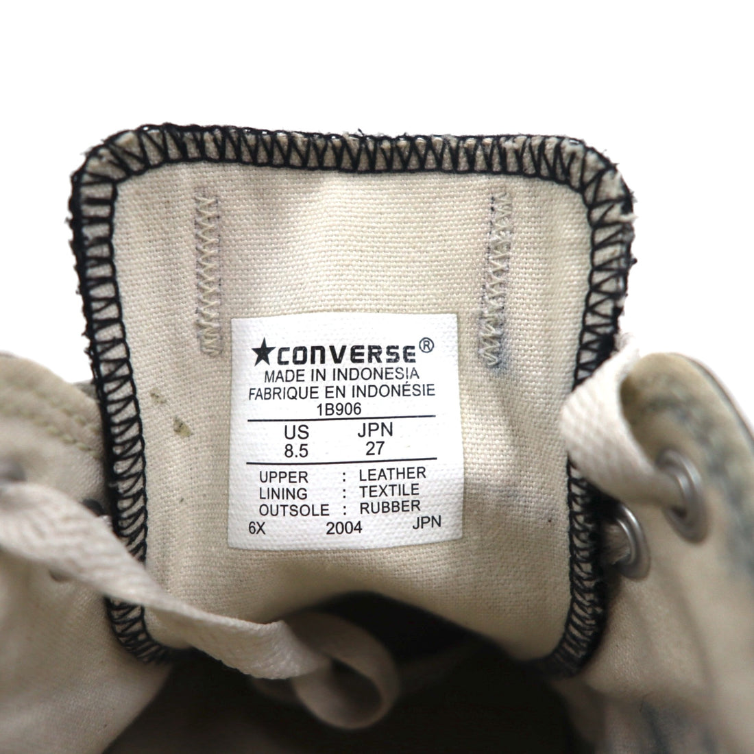 CONVERSE レザーオールスター ALL STAR OX スニーカー 27cm ブラック 1B906