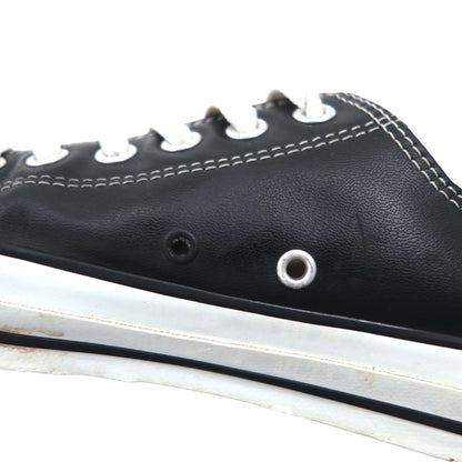 CONVERSE Leather All Star OX Sneakers, Size 27cm, Black, 1B906