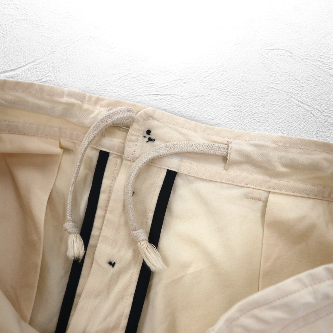 O project wide sarouel pants REGULAR FIT TROUSERS trousers S cotton beige made in Japan