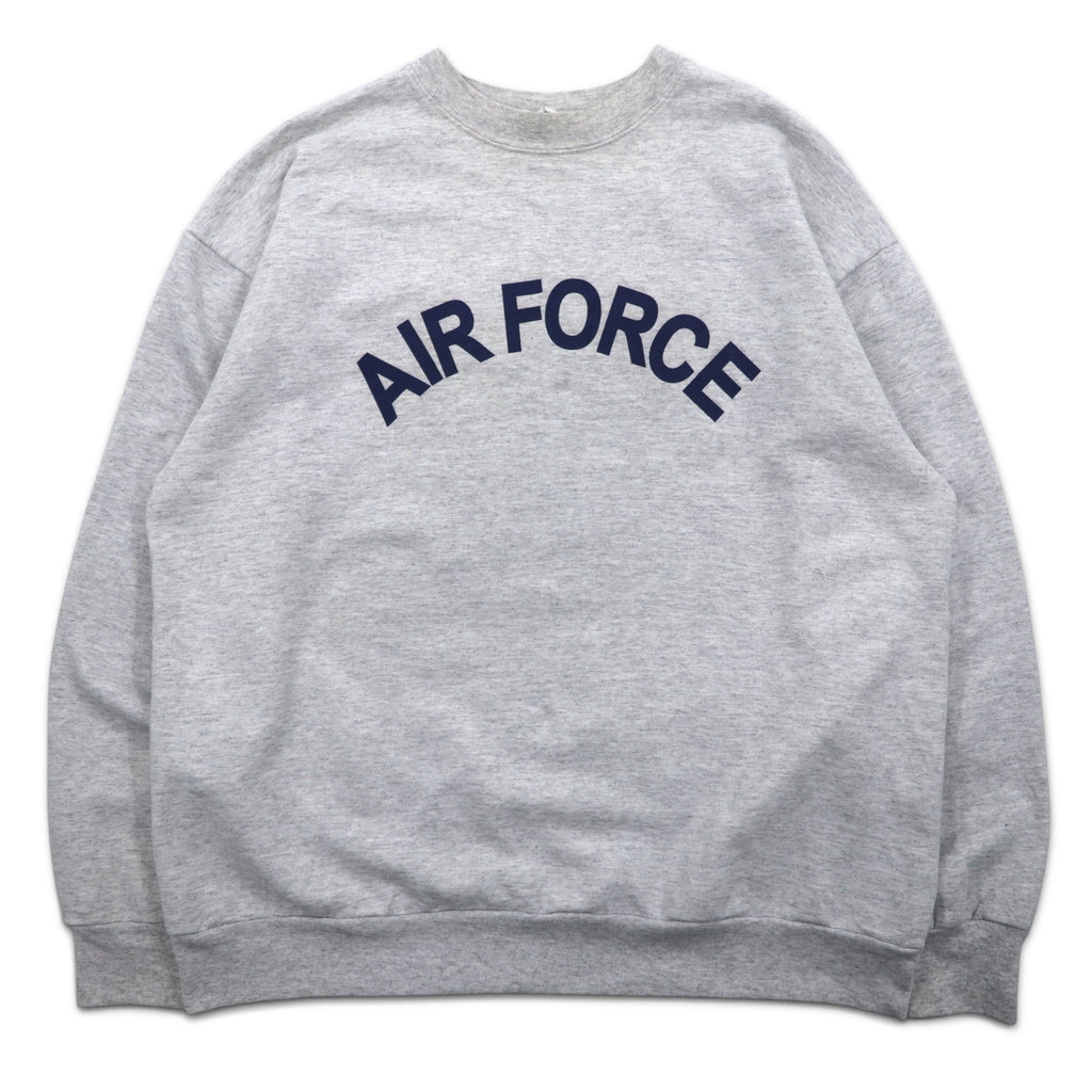 US AIR FORCE 90s Made in USA US Military Printed Sweatshirt M Gray Cotton Military 8415-01-407-2745 MEKE, inc
