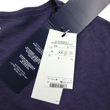 POLO RALPH LAUREN ヴィンテージ加工 U.S.R.L. ロゴプリントTシャツ XL ネイビー コットン DM-42 未使用品