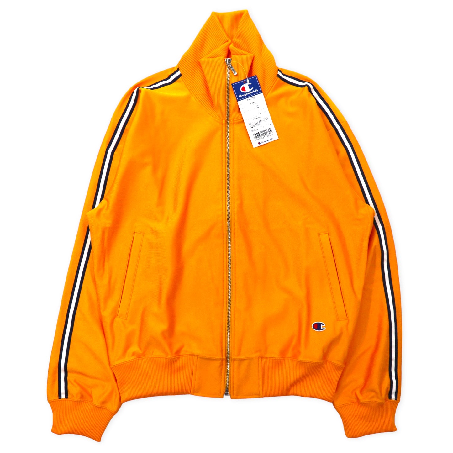 Champion 90s High -necked track jacket jersey M Yellow polyester 