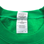 GILDAN クルーネック スウェット L グリーン プリント 裏起毛 ATTACK VOLLEYBALL ホンジュラス製