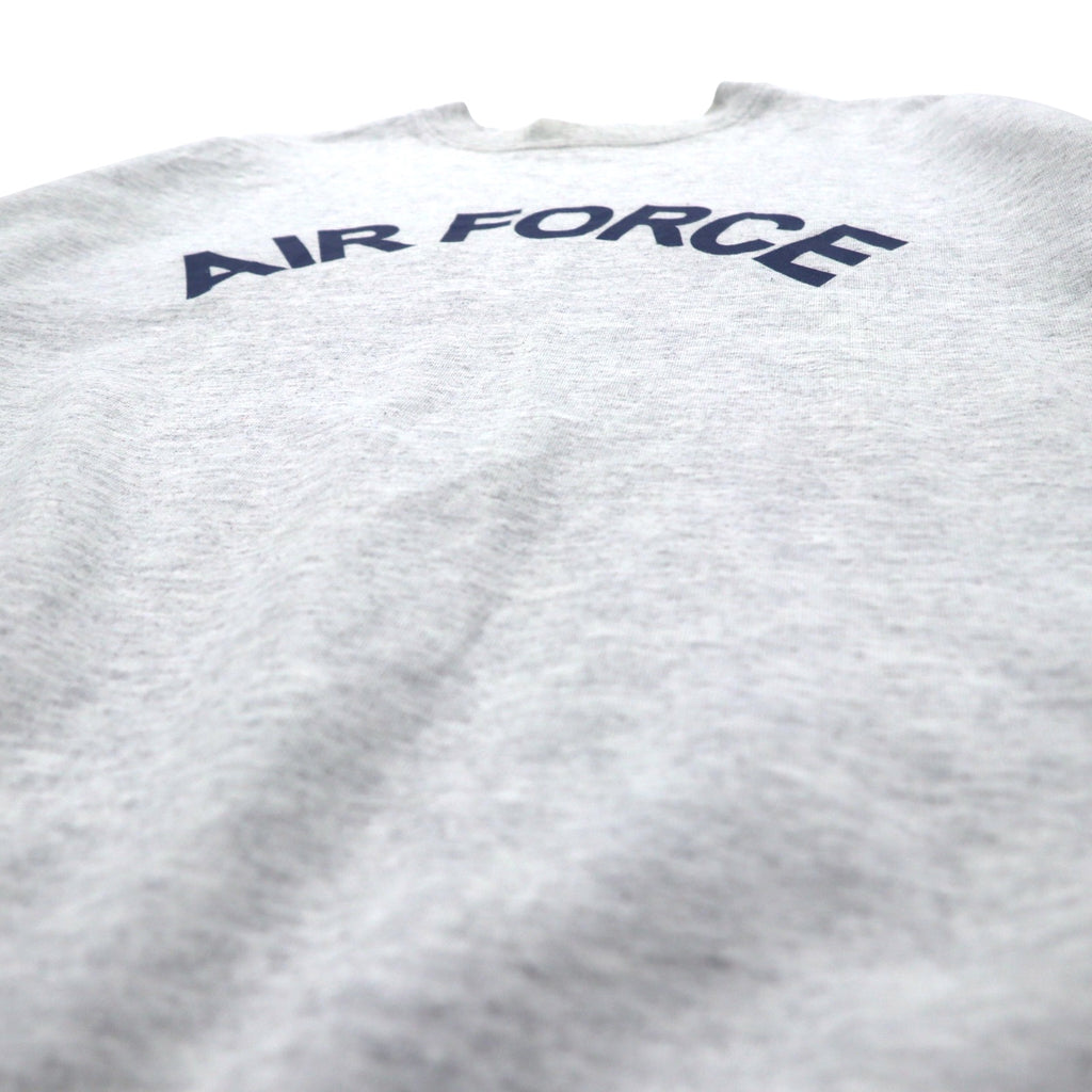 US AIR FORCE 90s Made in USA US Military Printed Sweatshirt M Gray Cotton Military 8415-01-407-2745 MEKE, inc