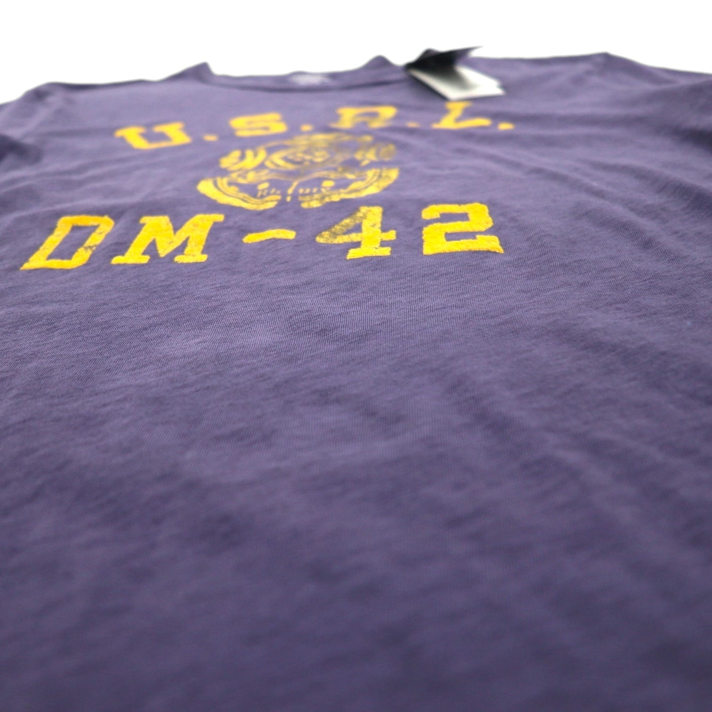 POLO RALPH LAUREN ヴィンテージ加工 U.S.R.L. ロゴプリントTシャツ XL ネイビー コットン DM-42 未使用品