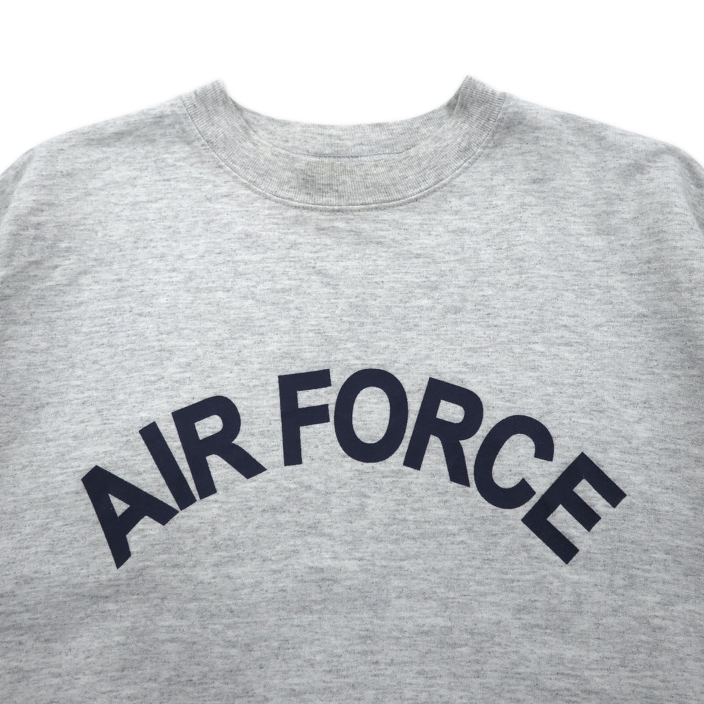 US AIR FORCE 90s Made in USA US Military Printed Sweatshirt M Gray Cotton Military 8415-01-407-2745 MEKE, inc