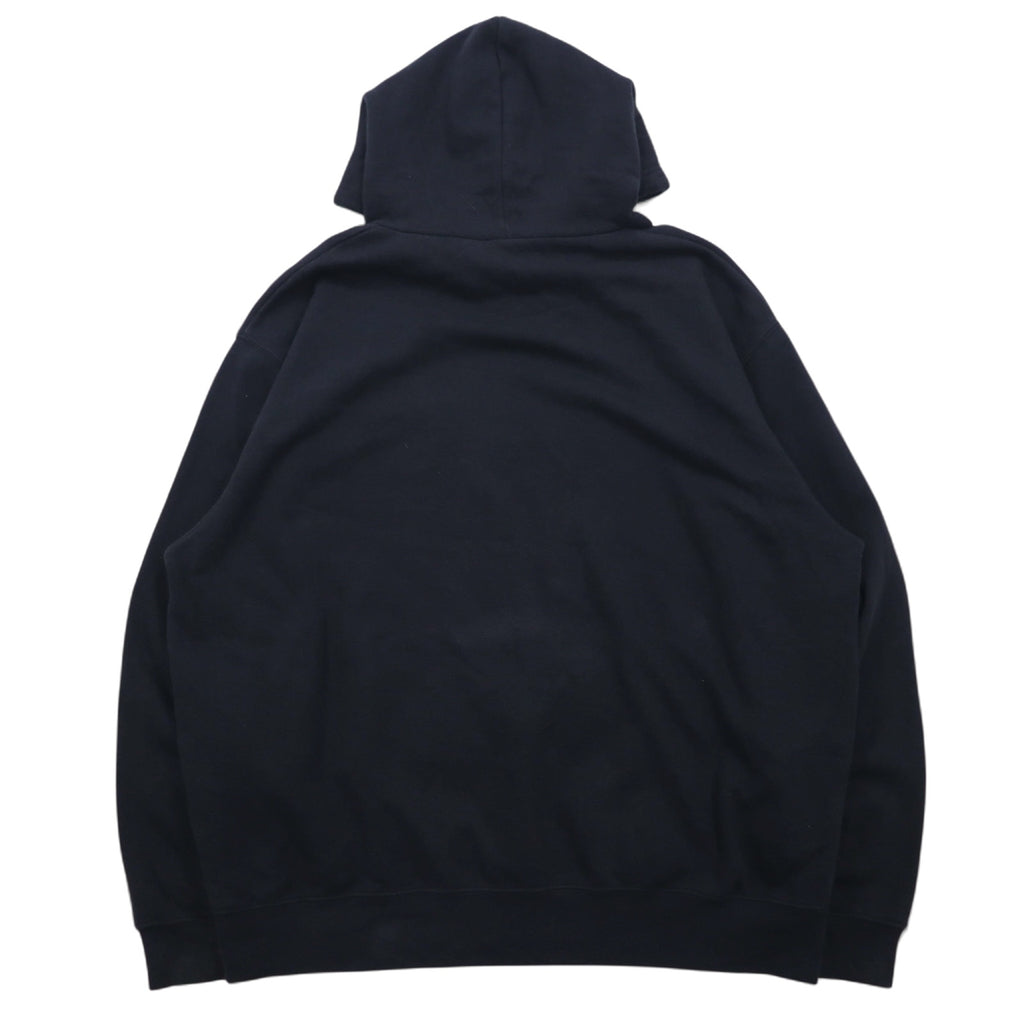 NIKE 00s ​​TEAM TAG WAGNER BASEBALL PRINTED HOODIE XL BLACK COTTON CENTER SWOOSH LOGO EMBROIDERED