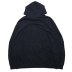 NIKE 00s ​​TEAM TAG WAGNER BASEBALL PRINTED HOODIE XL BLACK COTTON CENTER SWOOSH LOGO EMBROIDERED