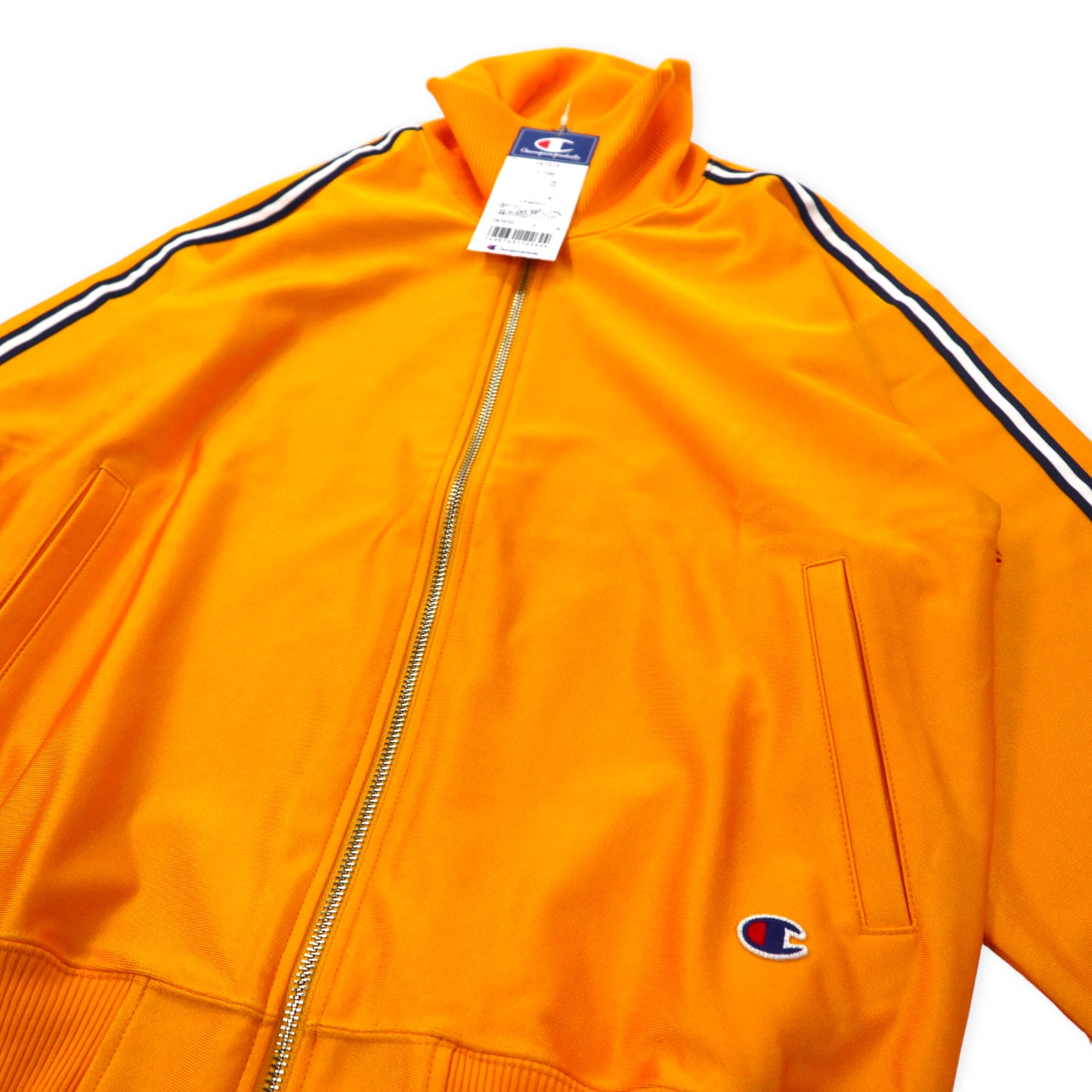 Champion 90s High -necked track jacket jersey M Yellow polyester