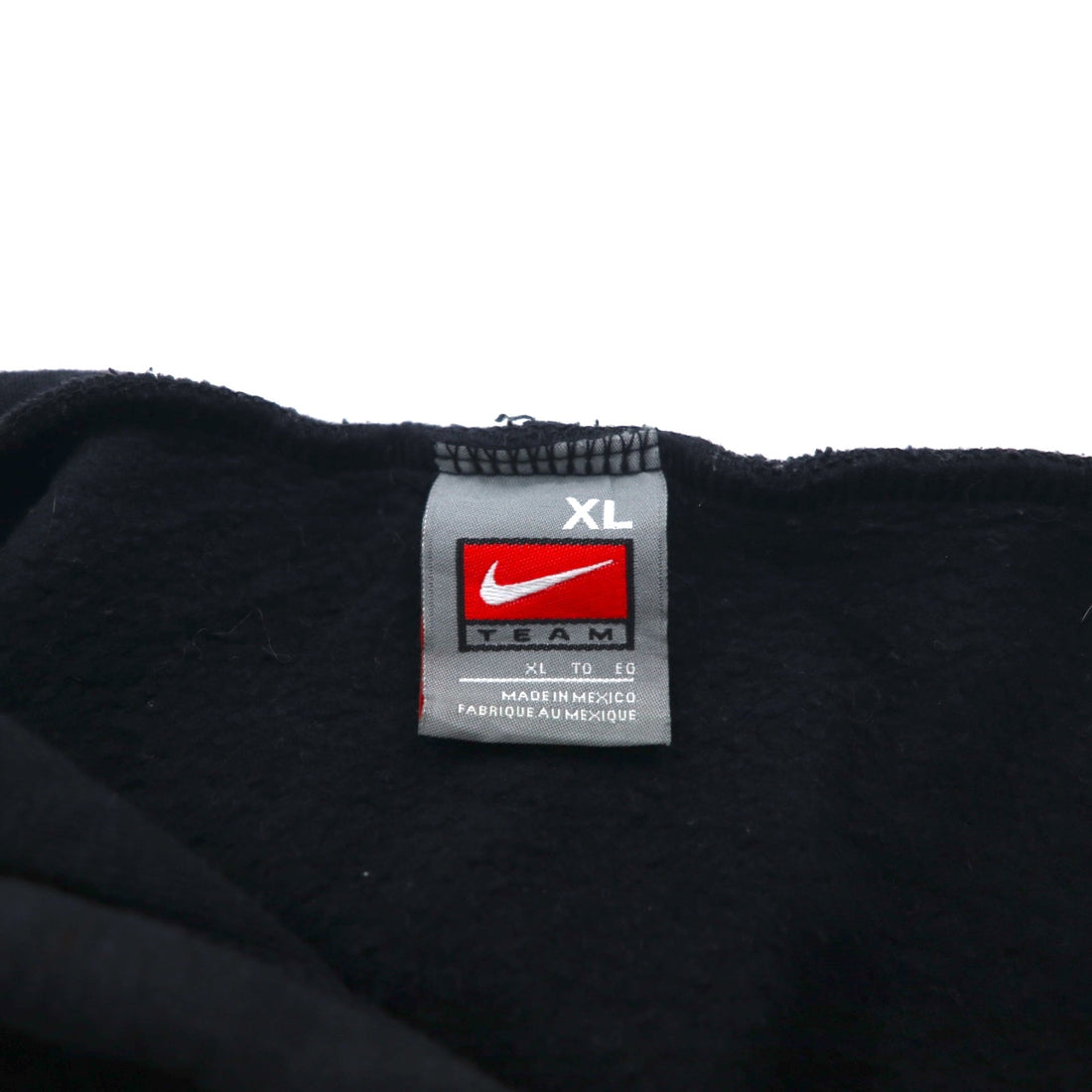 NIKE 00s ​​TEAM TAG WAGNER BASEBALL PRINTED HOODIE XL BLACK COTTON CENTER SWOOSH LOGO EMBROIDERED