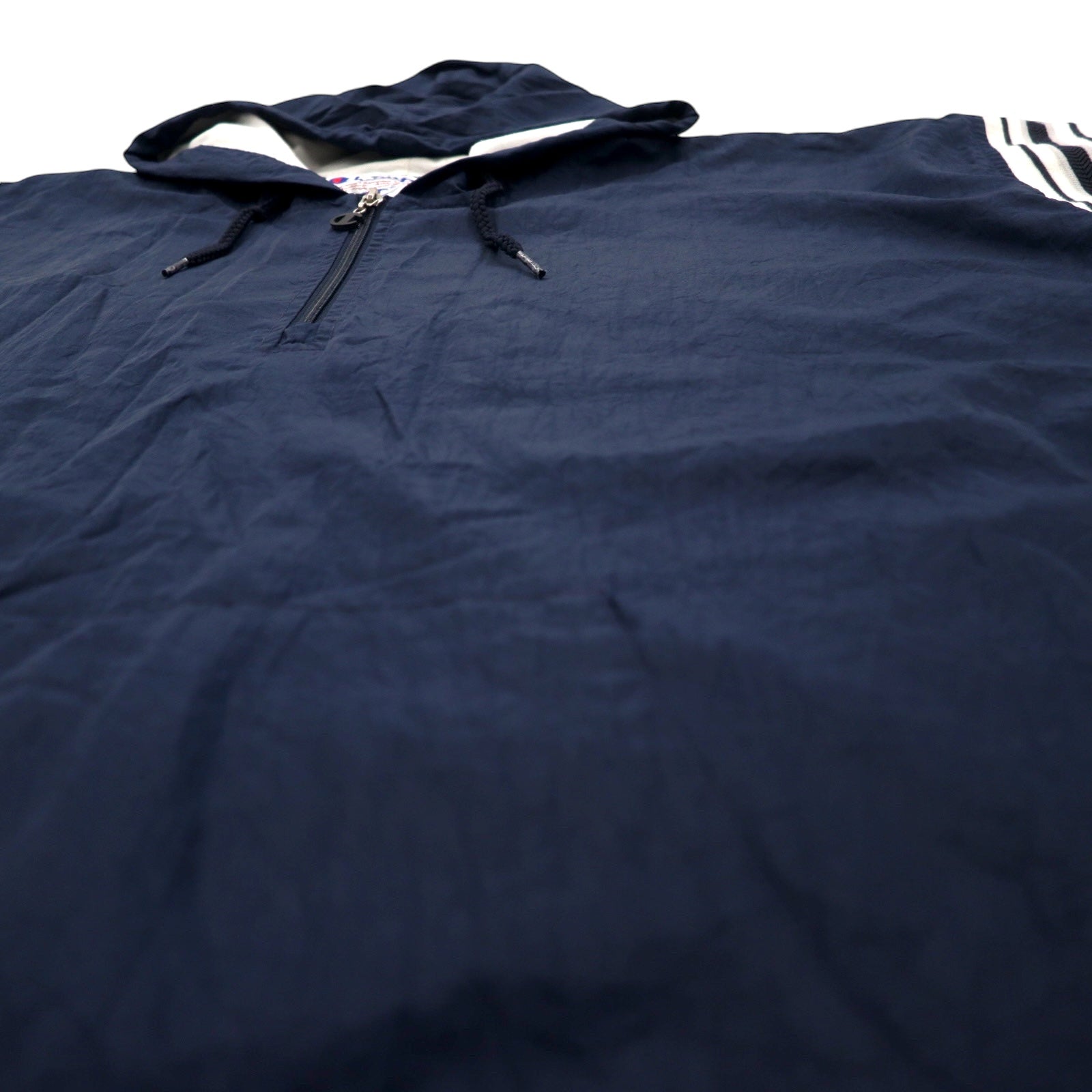 Champion 90年代 ハーフジップ アノラックパーカー XXL ネイビー ナイロン