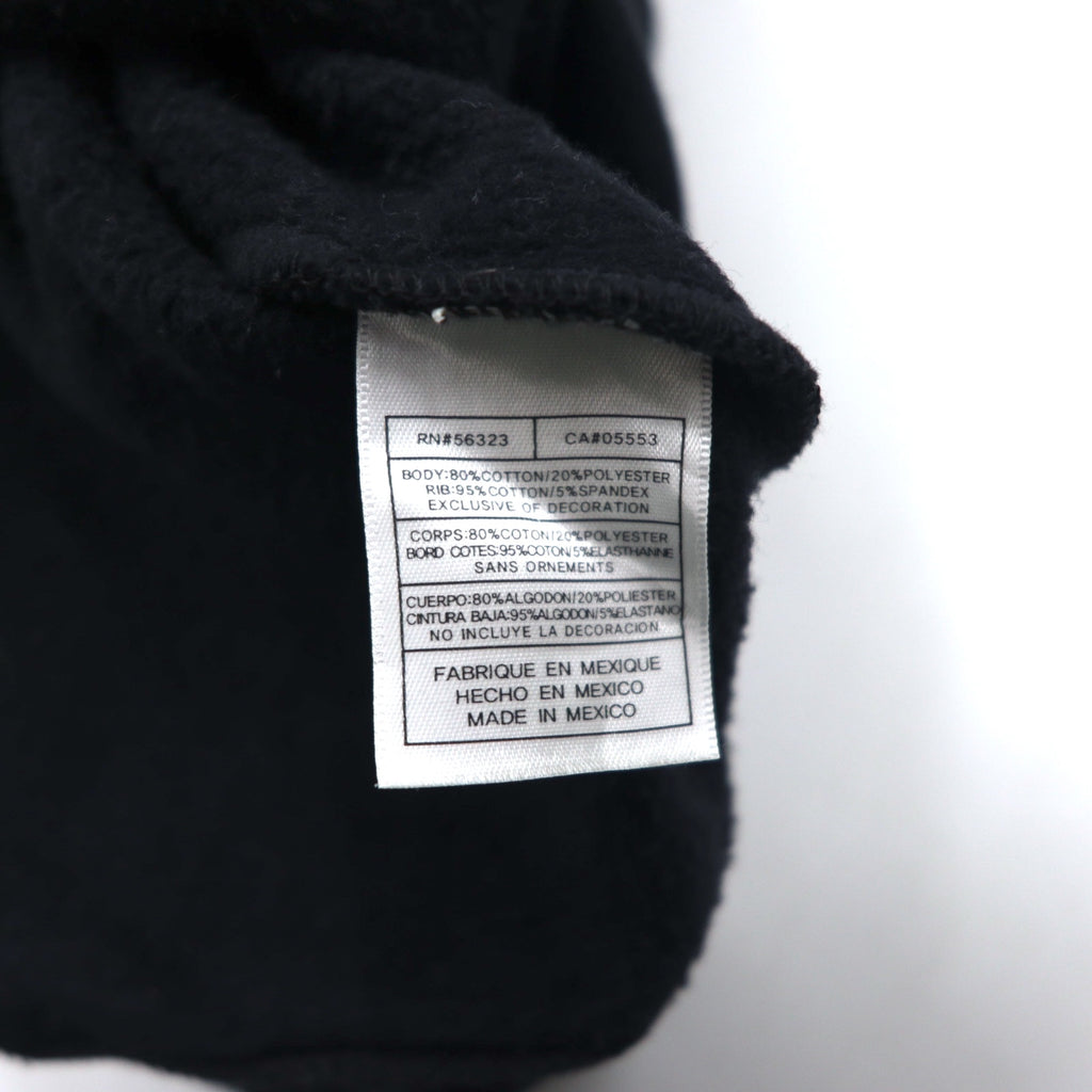 NIKE 00s ​​TEAM TAG WAGNER BASEBALL PRINTED HOODIE XL BLACK COTTON CENTER SWOOSH LOGO EMBROIDERED