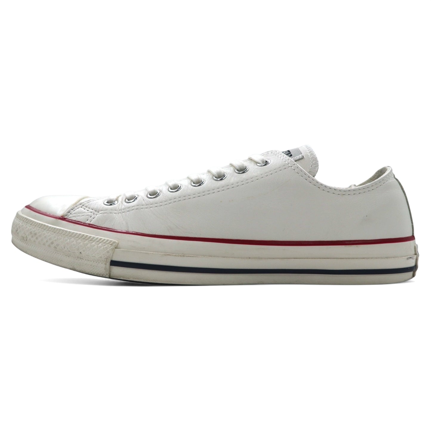 CONVERSE レザーオールスター LEATHER ALL STAR US OX スニーカー 27.5cm ホワイト レザー U.S ORIGINATOR 1CL798