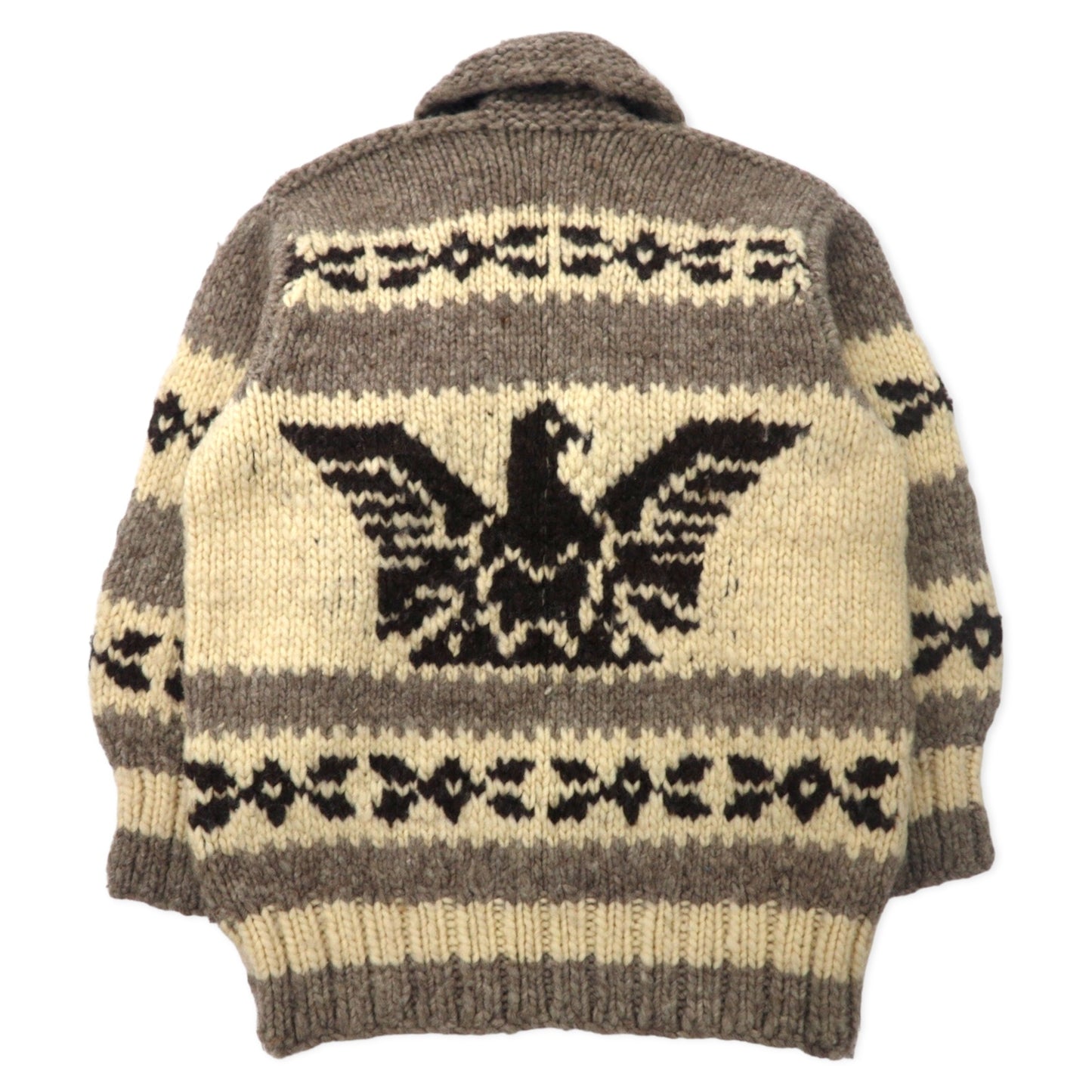 GENUINE COWICHAN Canada MADE Cowin Sweater S Beige Wool