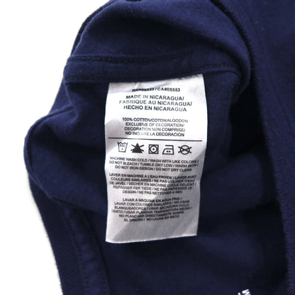 NIKE ベースボール プリントTシャツ 2XL ネイビー コットン MLB INDIANS センタースウォッシュ