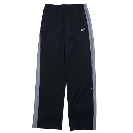 日本然リトテ-古着オンライン-HUGO BOSS トラックパンツ ジャージ XL ブラック ポリエステル サイドライン ポルトガル製-HUGO BOSS Track pants Jersey XL Black Polyester Sideline Portugal Made