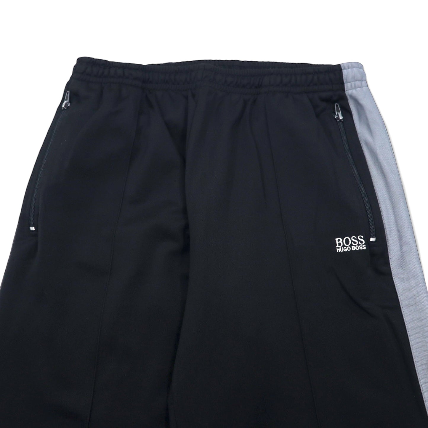 HUGO BOSS トラックパンツ ジャージ XL ブラック ポリエステル サイドライン ポルトガル製