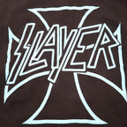 SLAYER スレイヤー バンド Tシャツ L ブラック コットン 両面プリント スカル FRUIT OF THE LOOM モロッコ製