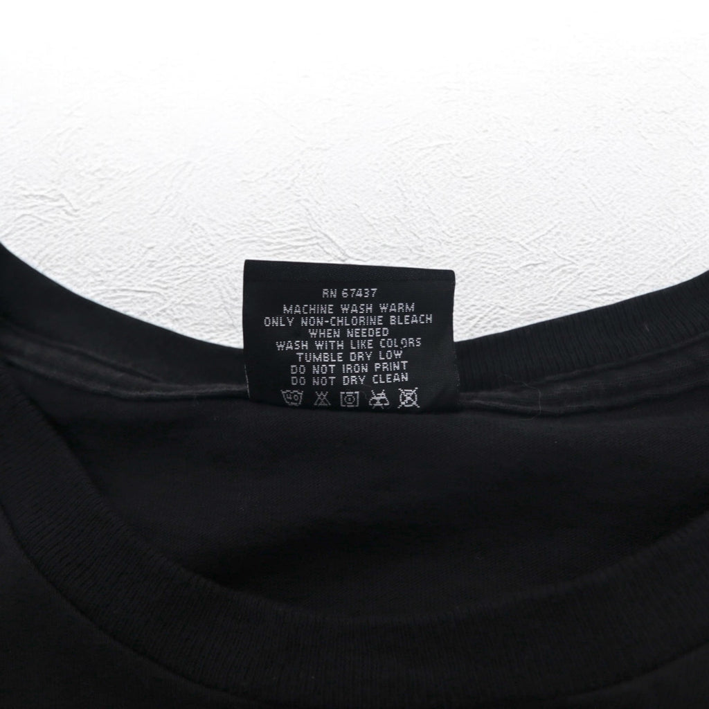 POLO JEANS CO. RALPH LAUREN 90年代 Tシャツ L ブラック コットン 星条旗 ワンポイントロゴ