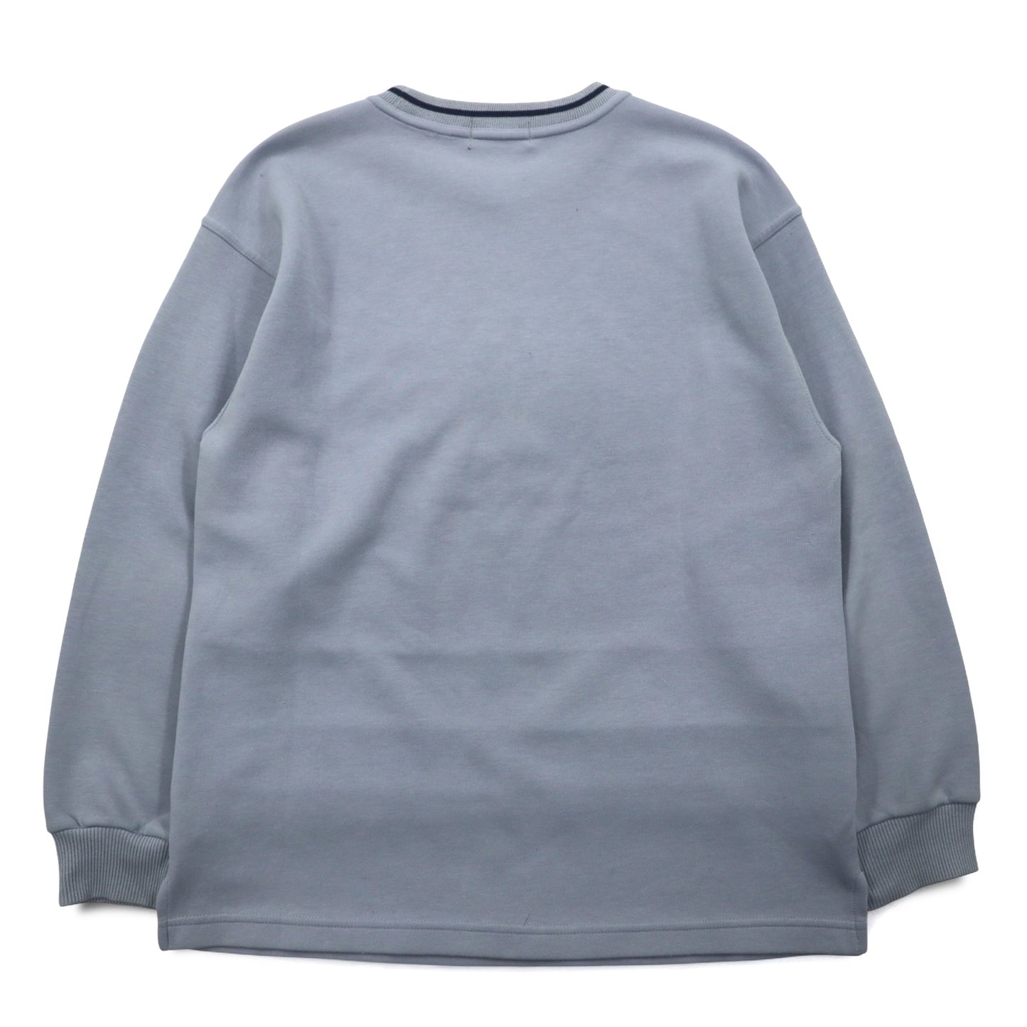 90年代 NICOLA VALENTINO ロゴ刺繍 スウェット M ブルー コットン