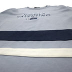 90s NICOLA VALENTINO Logo Embroidered Sweatshirt, Medium, Blue, Cotton