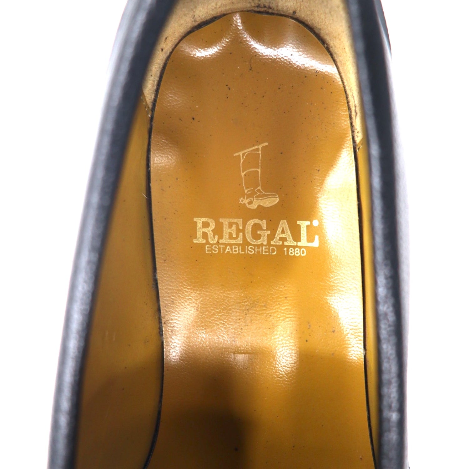 REGAL コインローファー 24cm ブラック レザー スコッチ型押し 2640