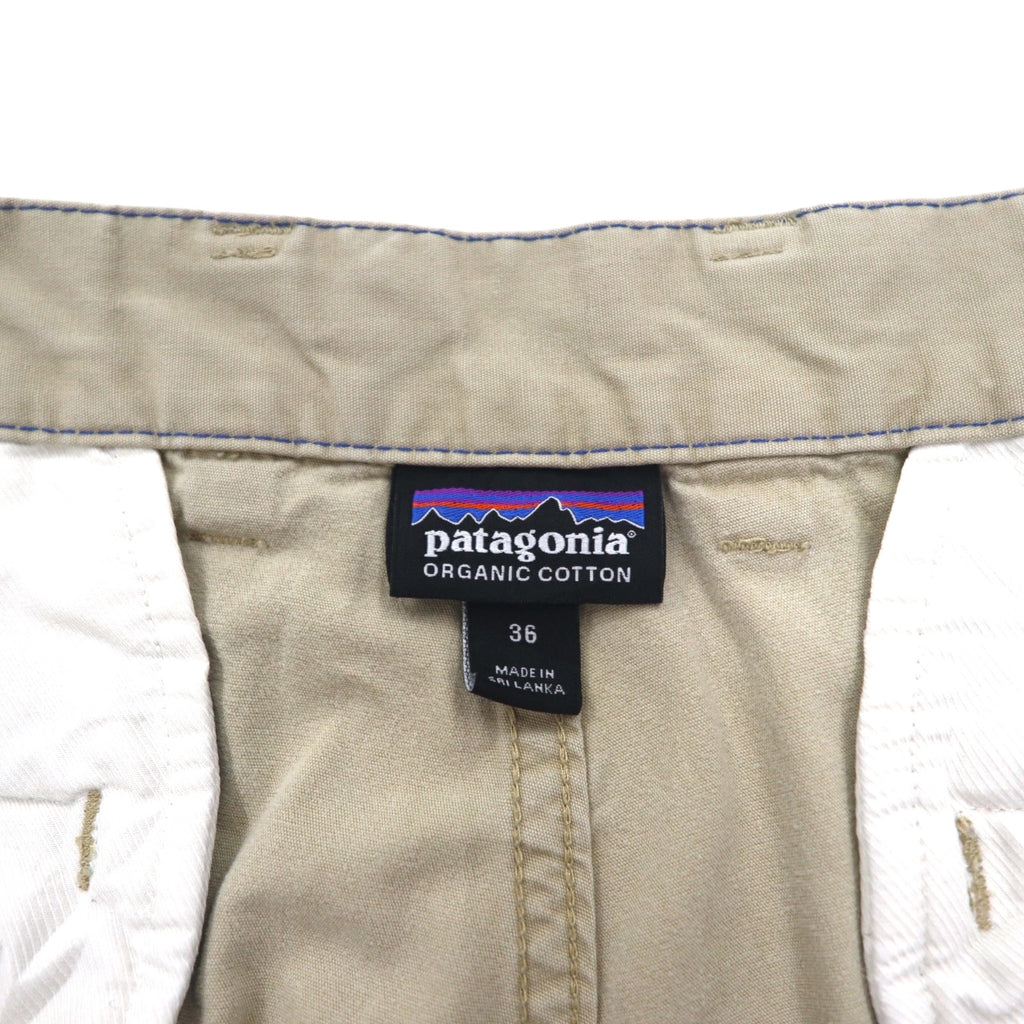 patagonia オールウェア ショートパンツ ハーフパンツ L ベージュ オーガニック コットン 57675 スリランカ製