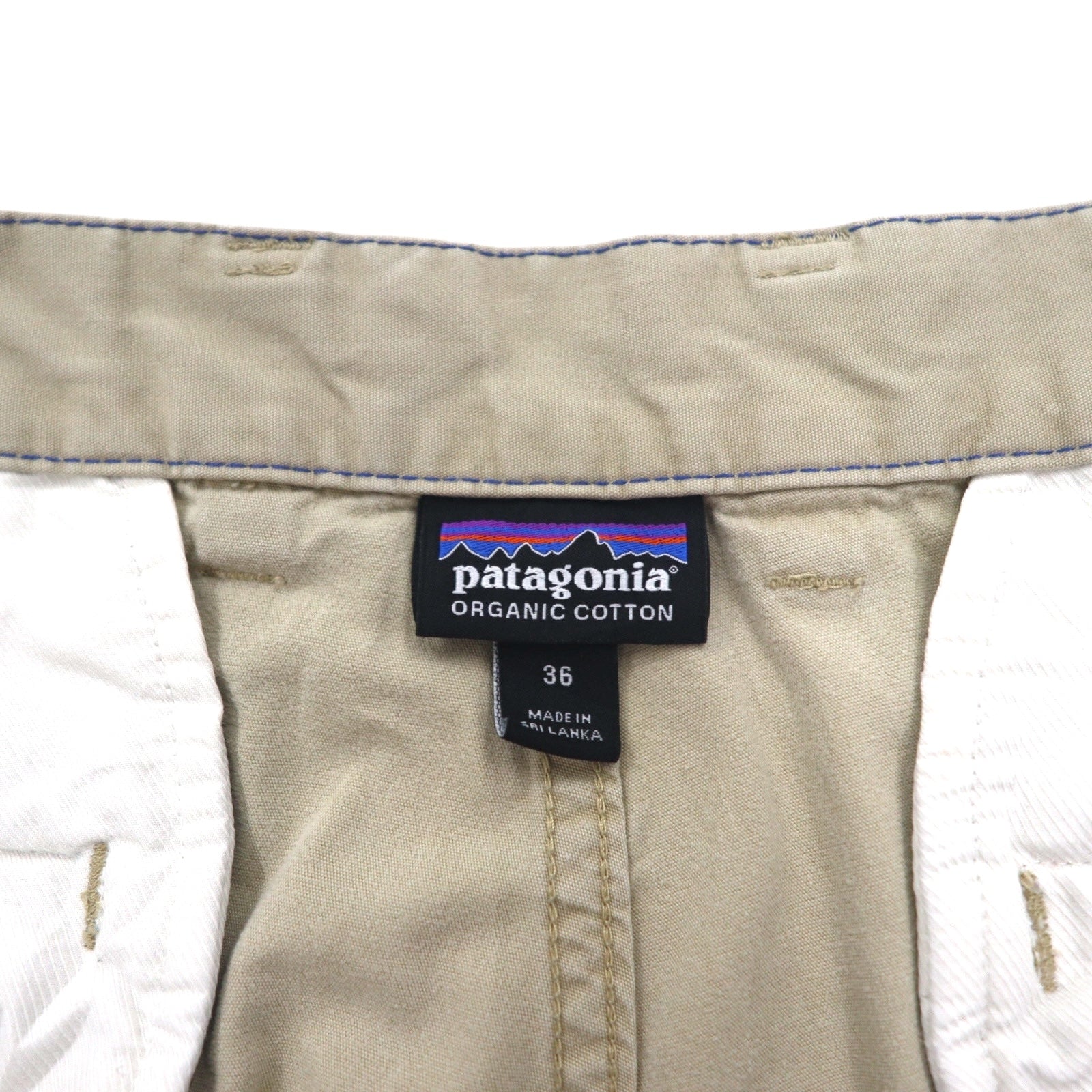 patagonia オールウェア ショートパンツ ハーフパンツ L ベージュ オーガニック コットン 57675 スリランカ製