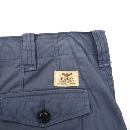 POLO RALPH LAUREN ユーティリティ キャンバス UTILITY CANVAS バギー ショート カーゴパンツ ハーフパンツ L グレー 膝下丈