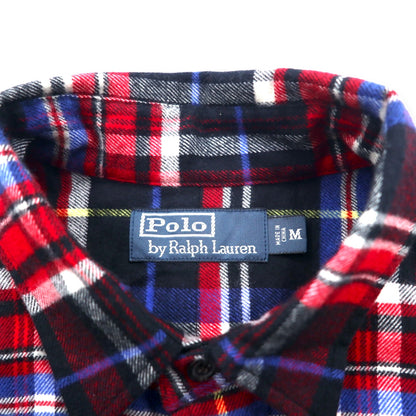 Polo by Ralph Lauren オーバーサイズ フランネル シャツ M レッド コットン チェック