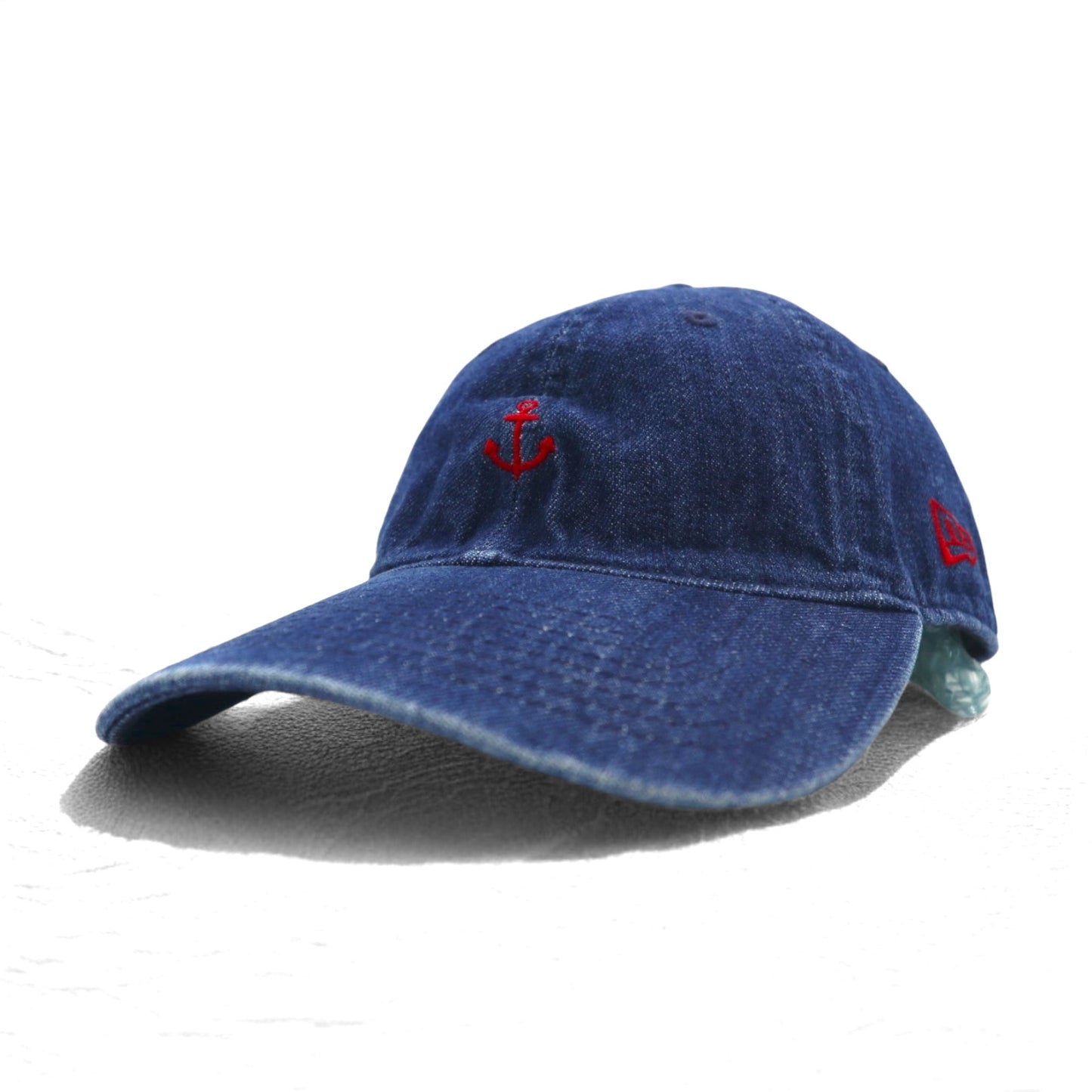 BLUE BLUE × NEW ERA ベースボールキャップ FREE ベルト インディゴ ブルー アンカー刺繍
