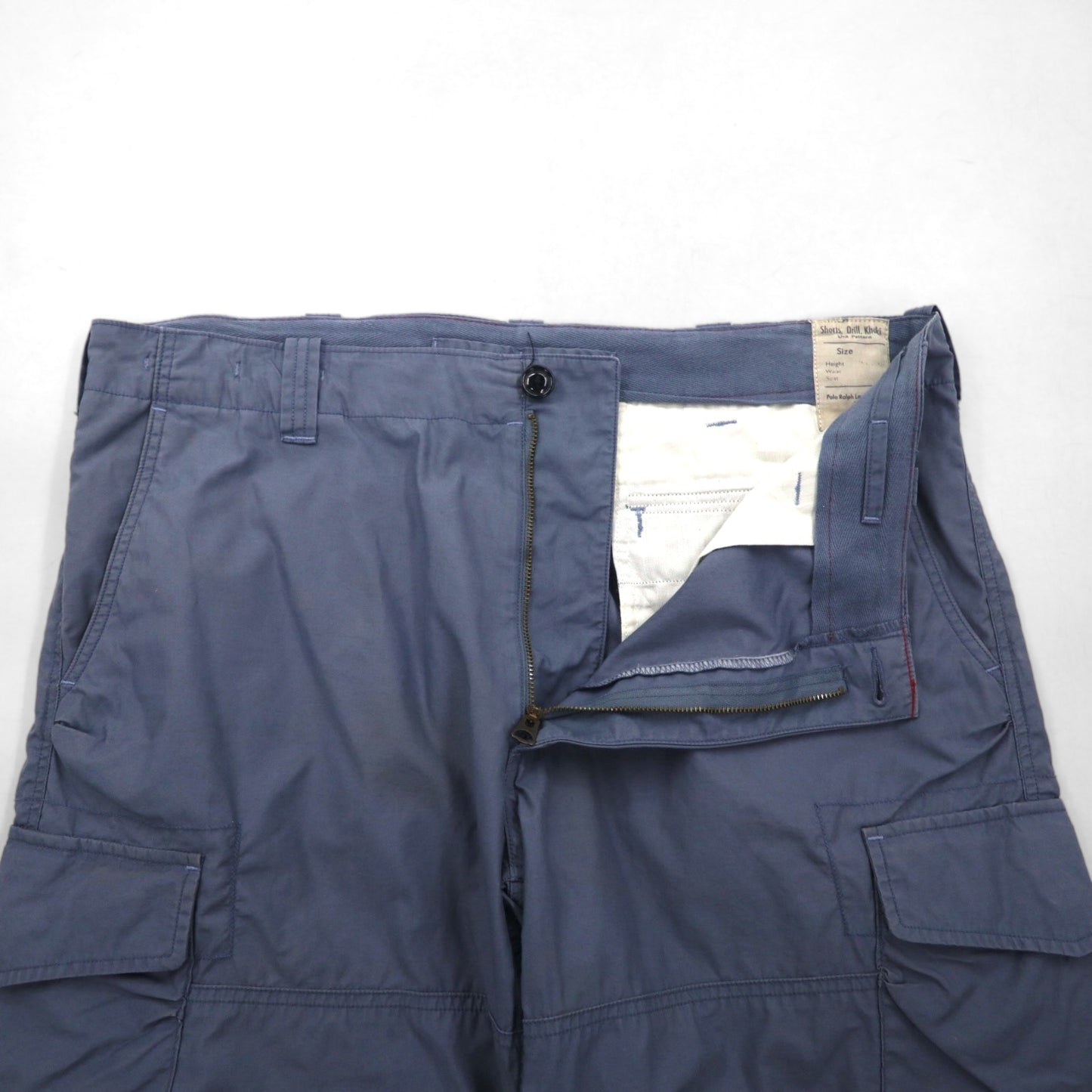 POLO RALPH LAUREN ユーティリティ キャンバス UTILITY CANVAS バギー ショート カーゴパンツ ハーフパンツ L グレー 膝下丈