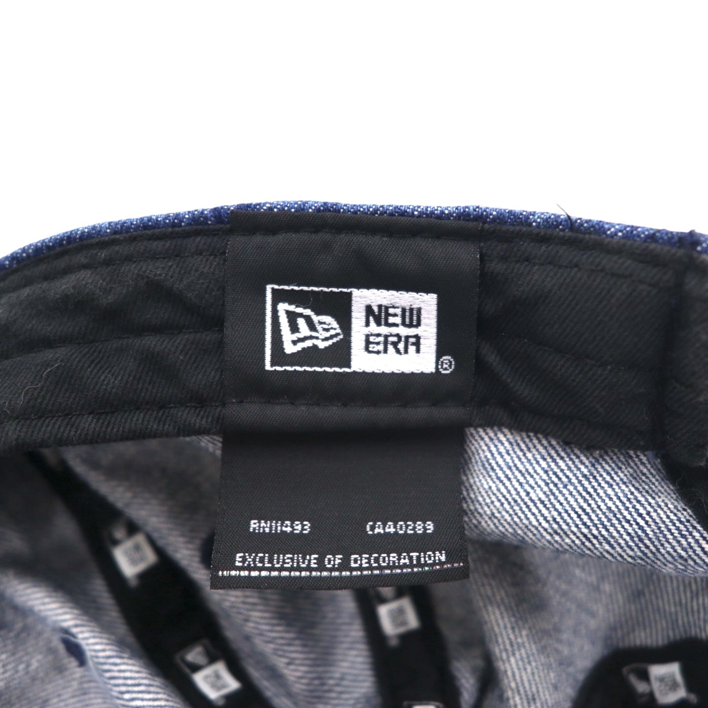 BLUE BLUE × NEW ERA ベースボールキャップ FREE ベルト インディゴ ブルー アンカー刺繍