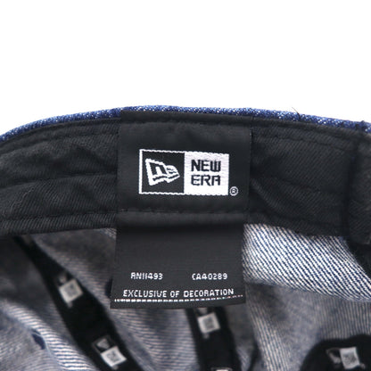 BLUE BLUE × NEW ERA ベースボールキャップ FREE ベルト インディゴ ブルー アンカー刺繍