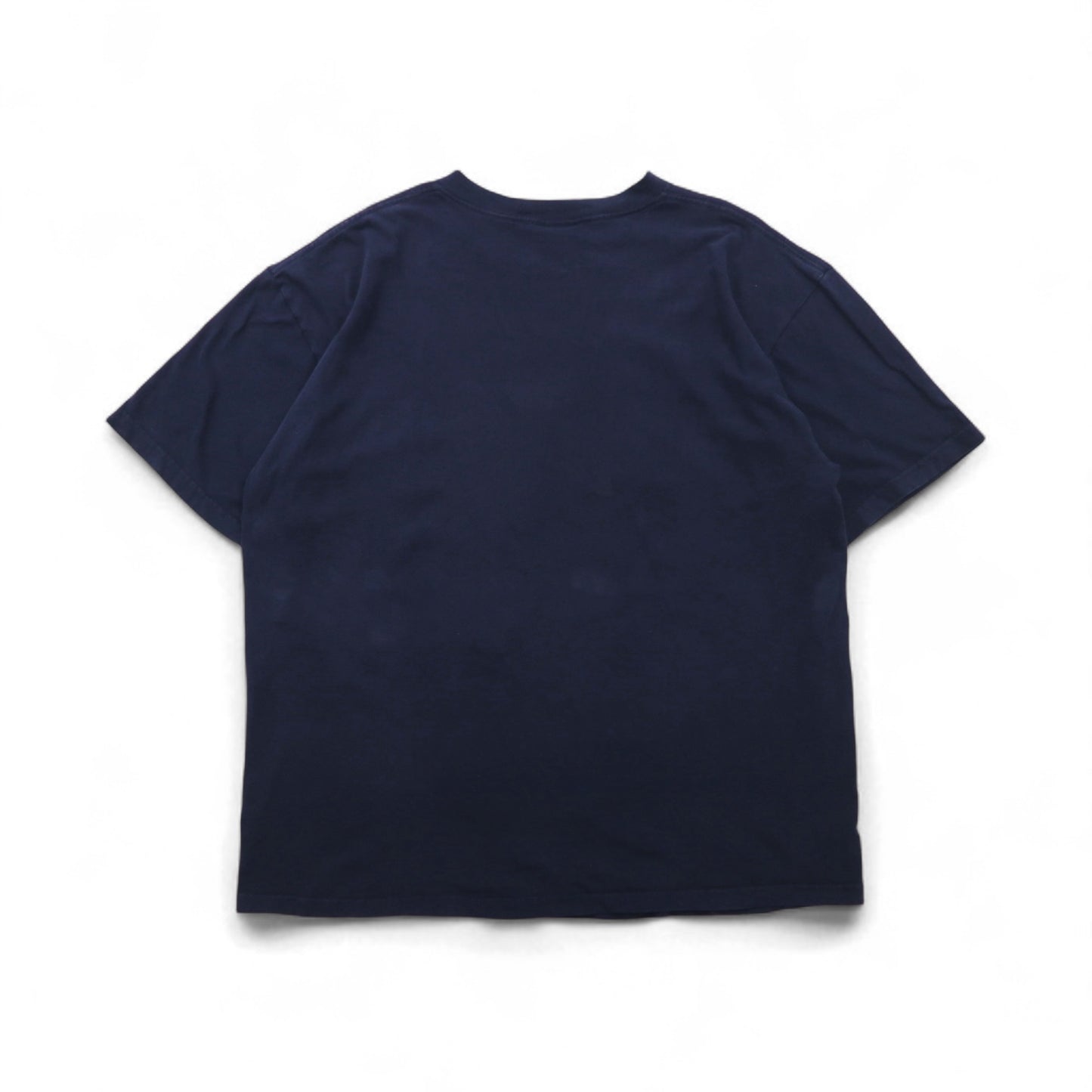 nautica 90年代 USA製 ワンポイントロゴ刺繍 Tシャツ 2XL ネイビー コットン