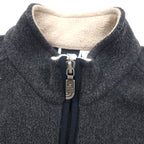 THE NORTH FACE 90s USA Made Fleece Vest, Size Small, Gray, One-Point Logo, Zip Pocket