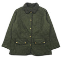 日本然リトテ-古着オンライン-Barbour キルティングジャケット XL カーキ ナイロン ツイード切替 VINTAGE TWEED QUILT JACKET LQU02620L71-Barbour Quilted Jacket XL Khaki Nylon Tweed Switching VINTAGE TWEED QUILT JACKET LQU02620L71